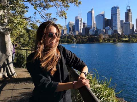 Hannah bei der Erkundung Australiens Hannah bei der Erkundung Australiens