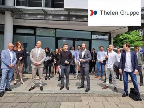 Die ISMler konnten bei Christoph Thelen (2. v. l.) mit ihren Ideen punkten.